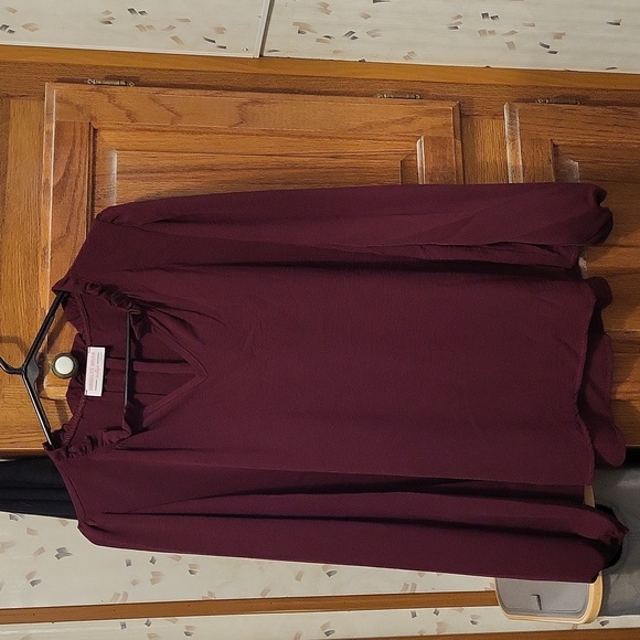 Tops - New V-neck Ruffled Top
